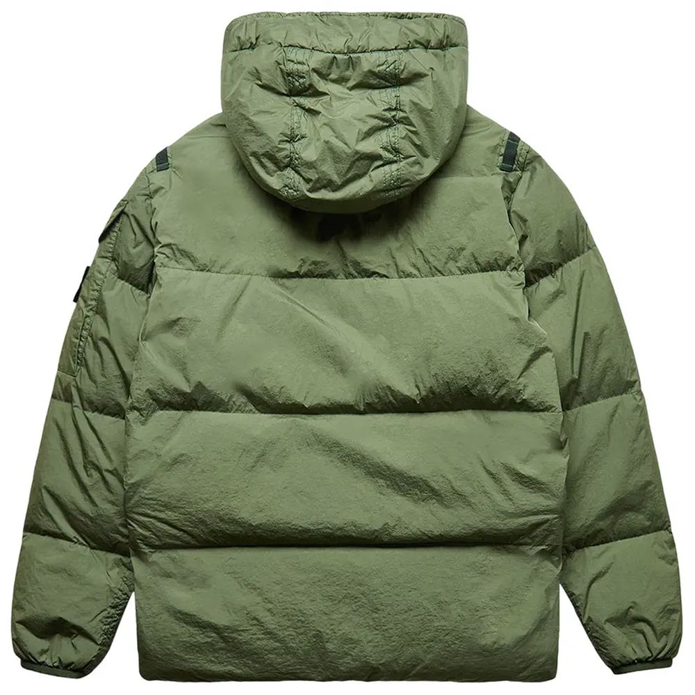 Stone Island Grüne Nylonjacke für Herren