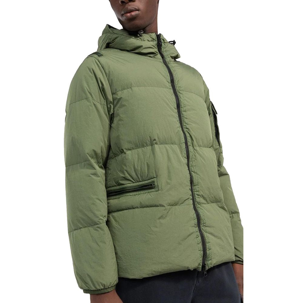 Stone Island Grüne Nylonjacke für Herren
