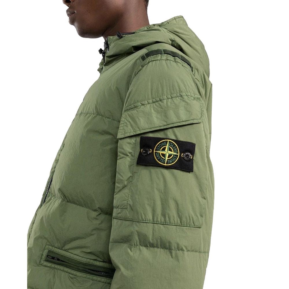 Stone Island Grüne Nylonjacke für Herren