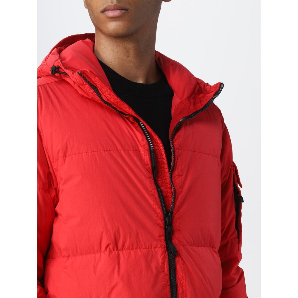 Rote Nylonjacke von Stone Island