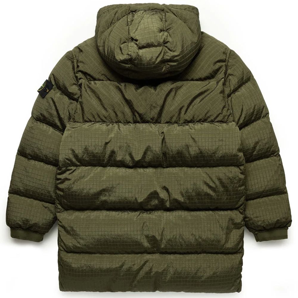 Grüne Nylonjacke von Stone Island