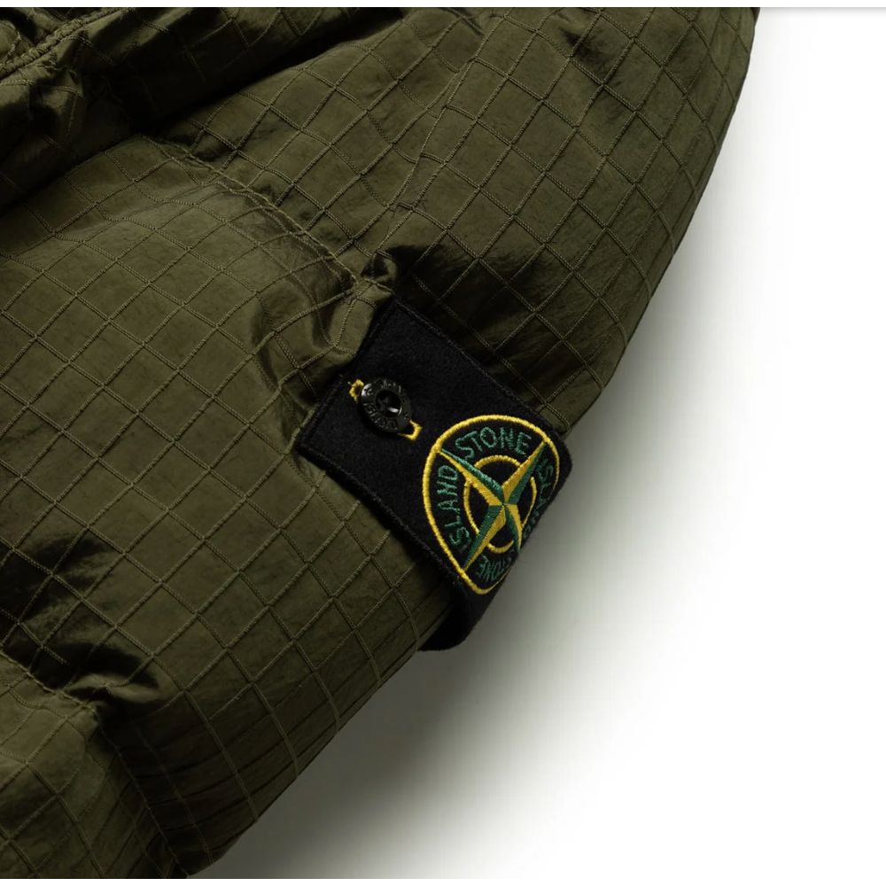 Grüne Nylonjacke von Stone Island