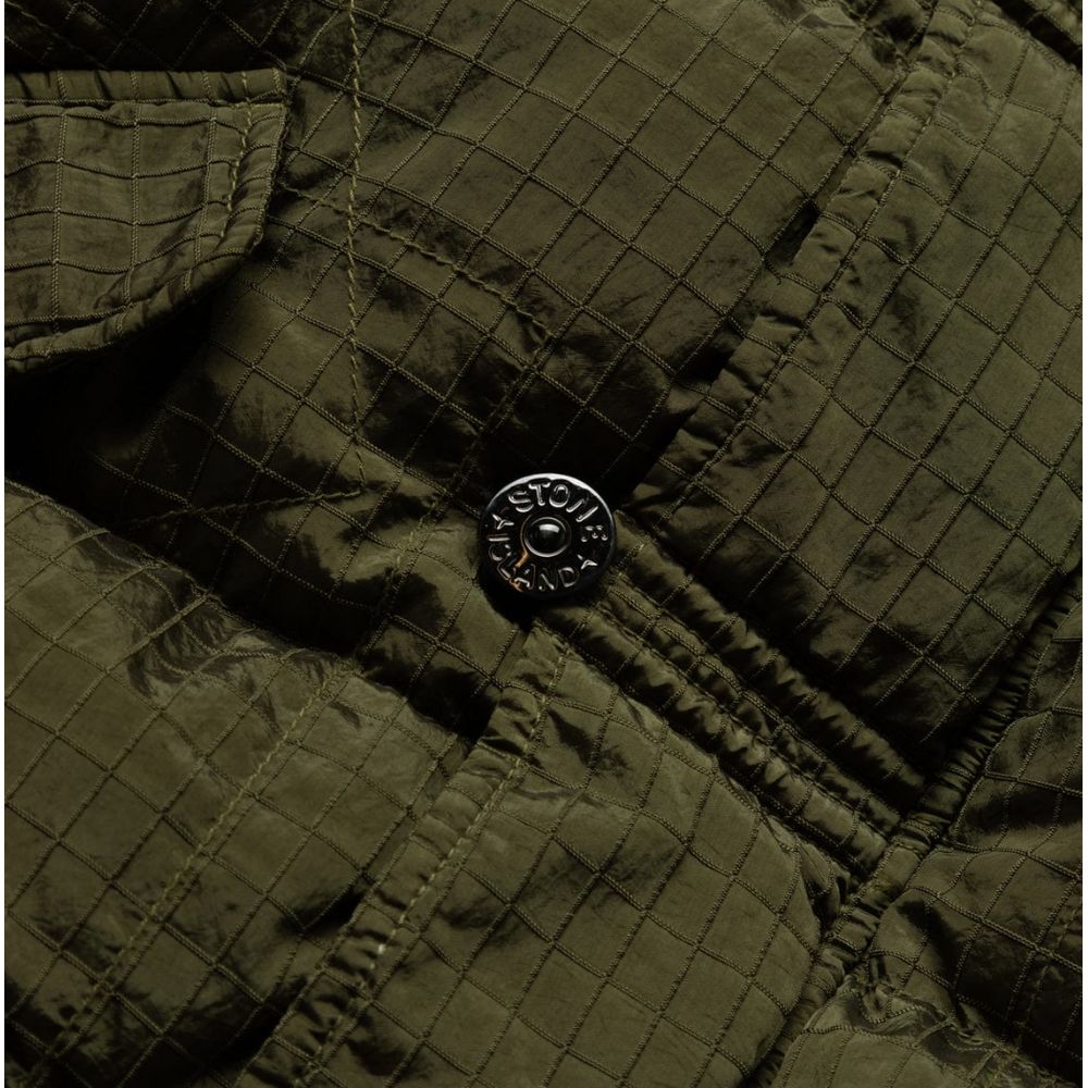 Grüne Nylonjacke von Stone Island