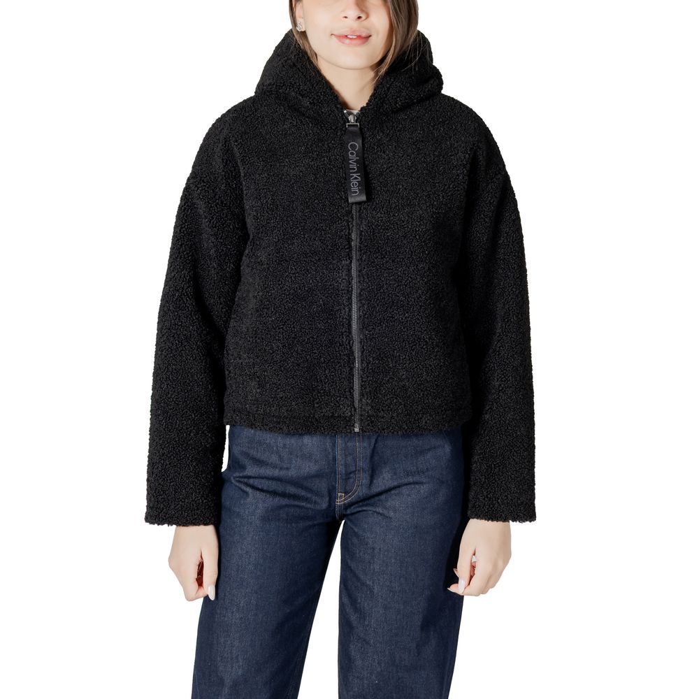 Calvin Klein Jeans – Schwarzer Polyestermantel