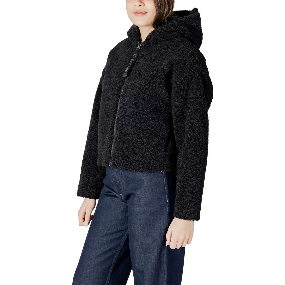 Calvin Klein Jeans – Schwarzer Polyestermantel