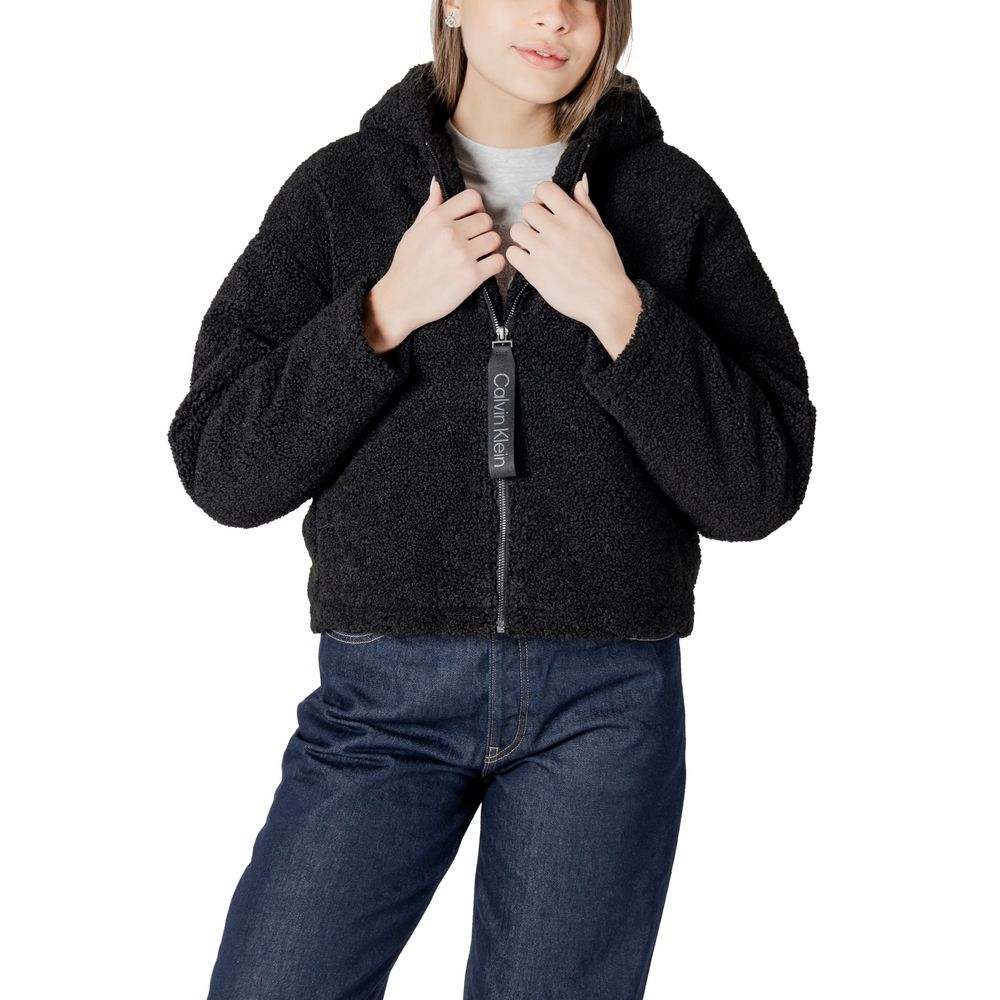 Calvin Klein Jeans – Schwarzer Polyestermantel