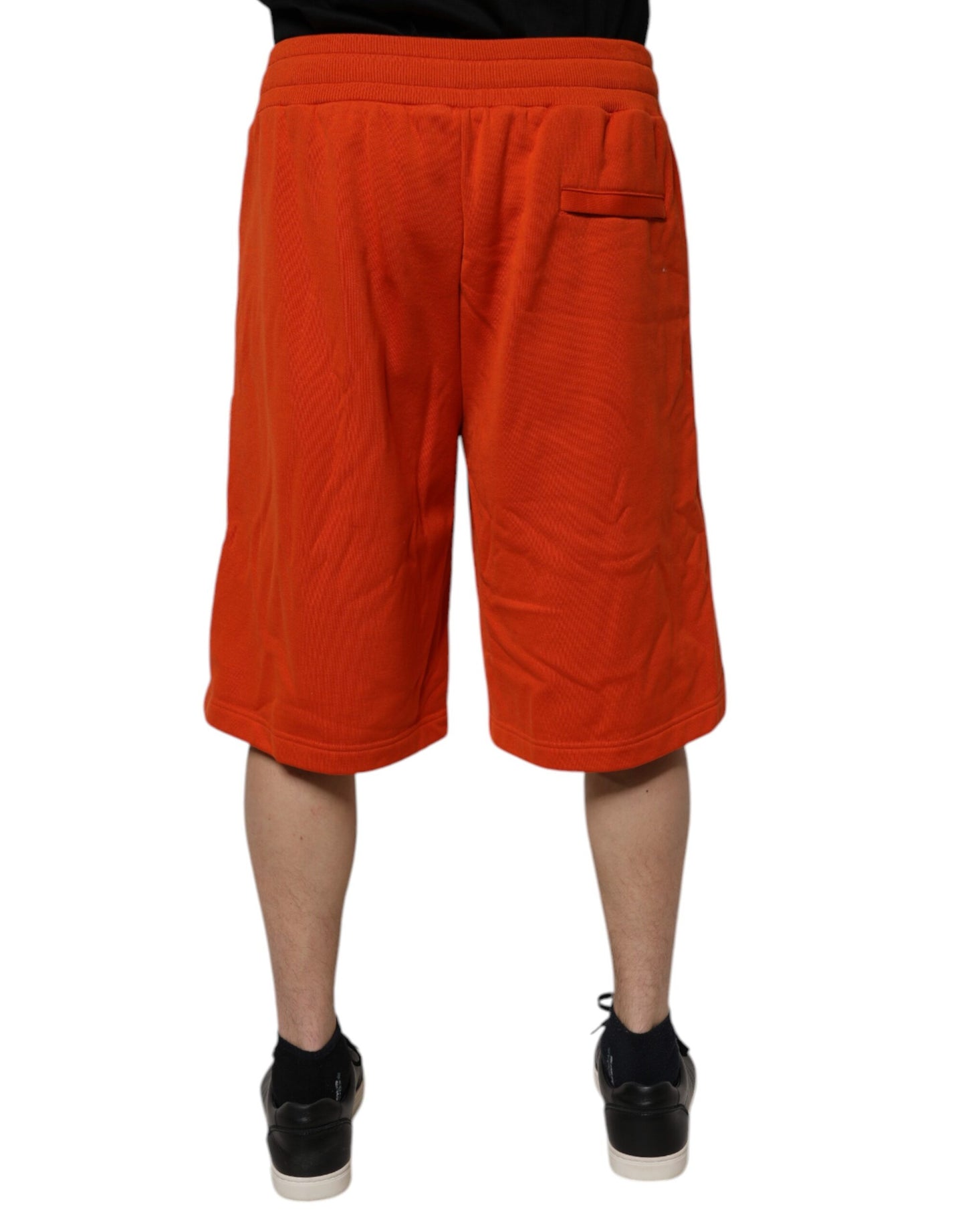 Dolce & Gabbana – Rote Bermudashorts aus Baumwollmischung mit mittlerer Taille für Herren