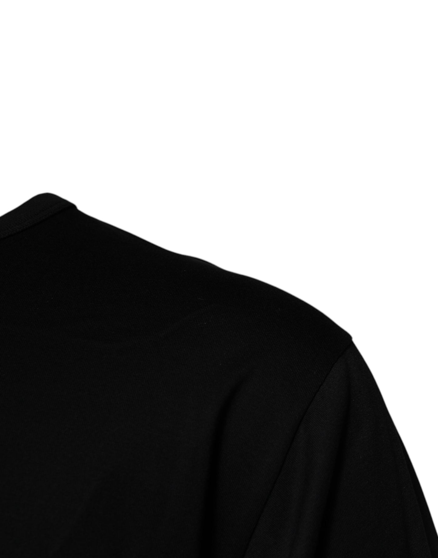 Dolce & Gabbana – Schwarzes #DGMILLENNIALS-T-Shirt aus Baumwolle mit Rundhalsausschnitt