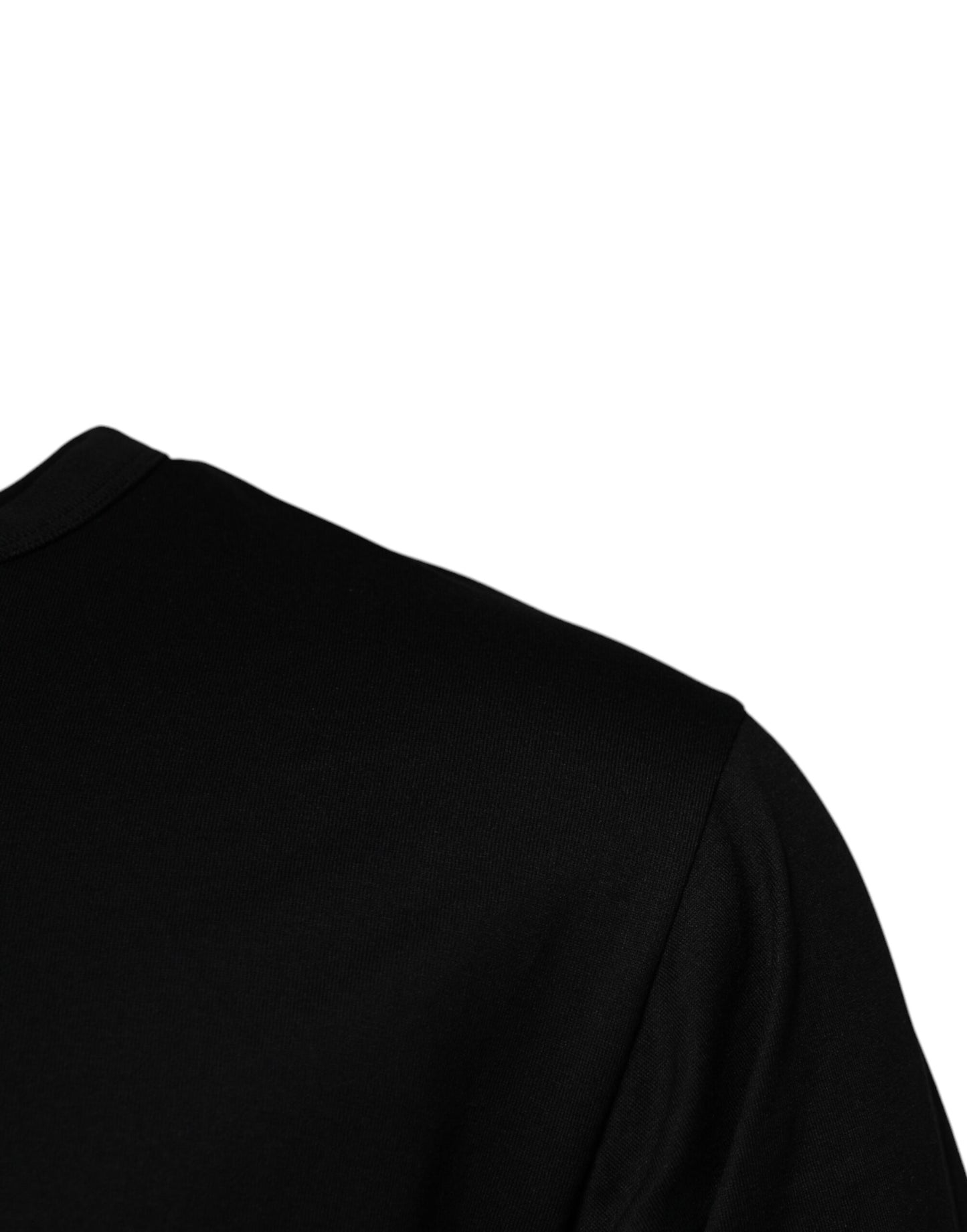 Dolce & Gabbana – Schwarzes #DGMILLENNIALS-T-Shirt aus Baumwolle mit Rundhalsausschnitt