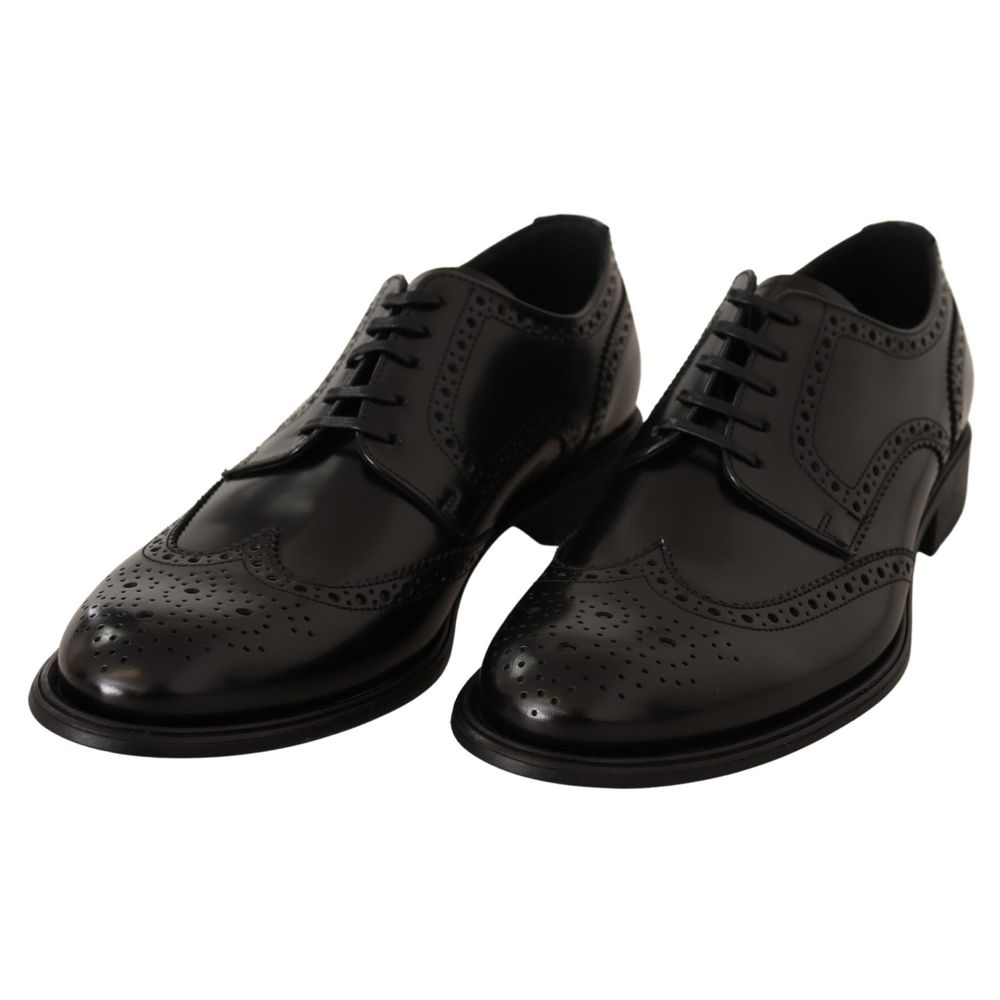 Dolce & Gabbana Schwarzes Leder Formal