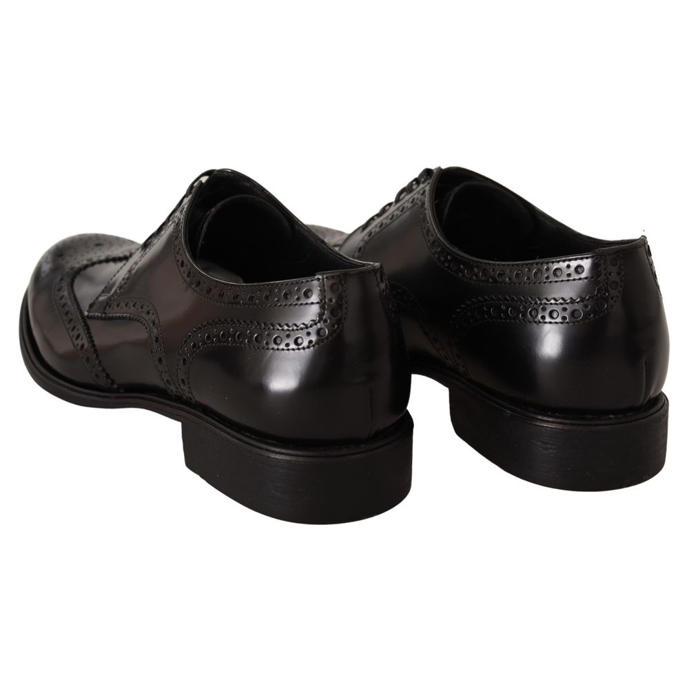 Dolce & Gabbana Schwarzes Leder Formal