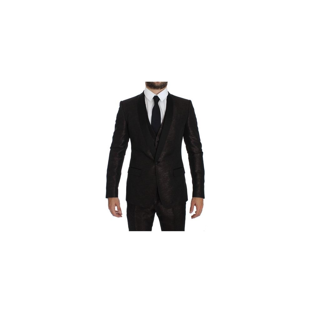 Zweifarbiger Polyesteranzug von Dolce & Gabbana