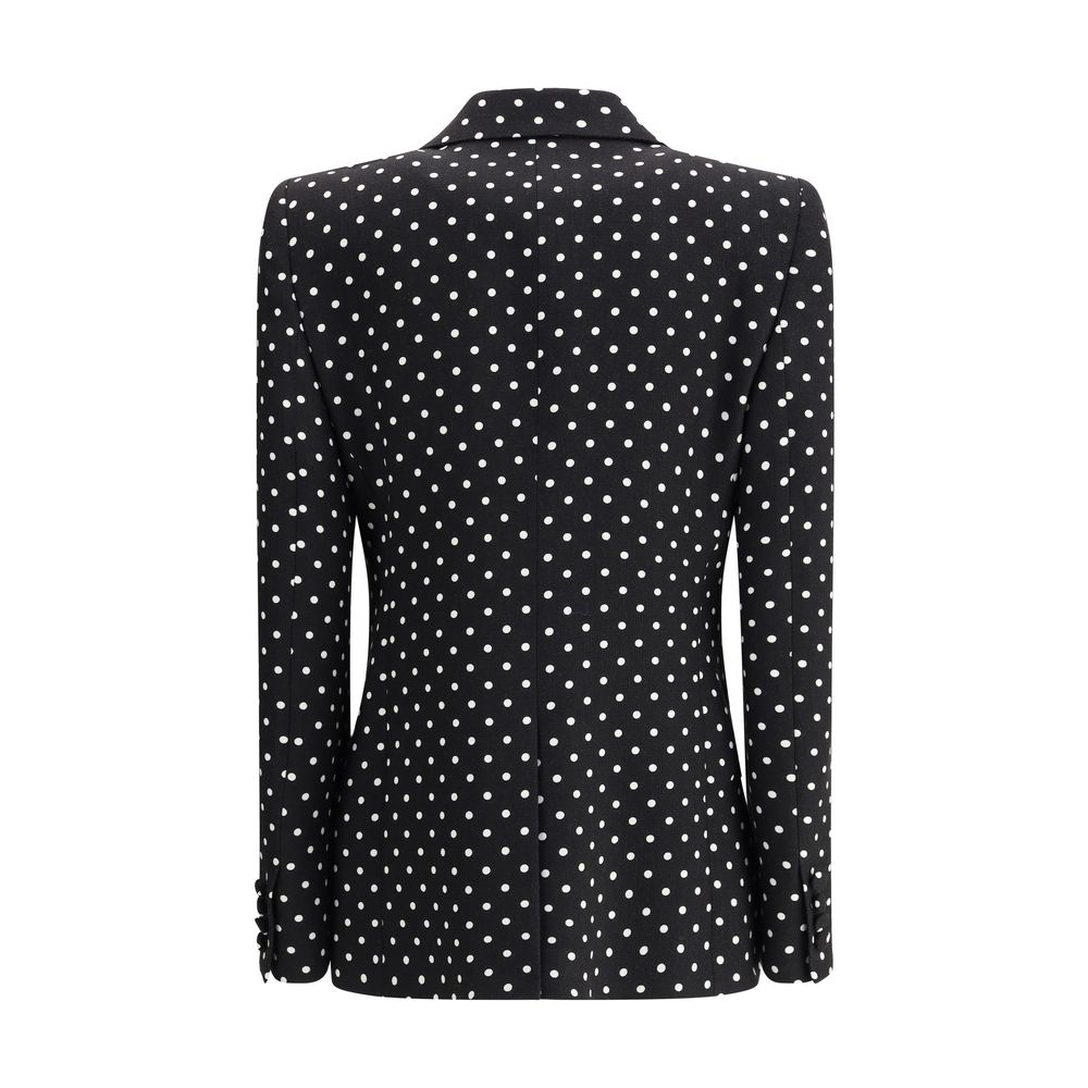 Valentino Einreihiger Blazer mit Polka Dots