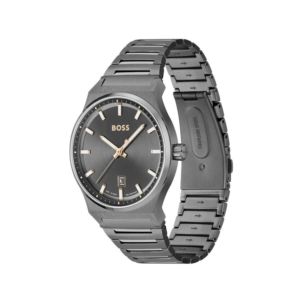 Hugo Boss – Graue Edelstahluhr