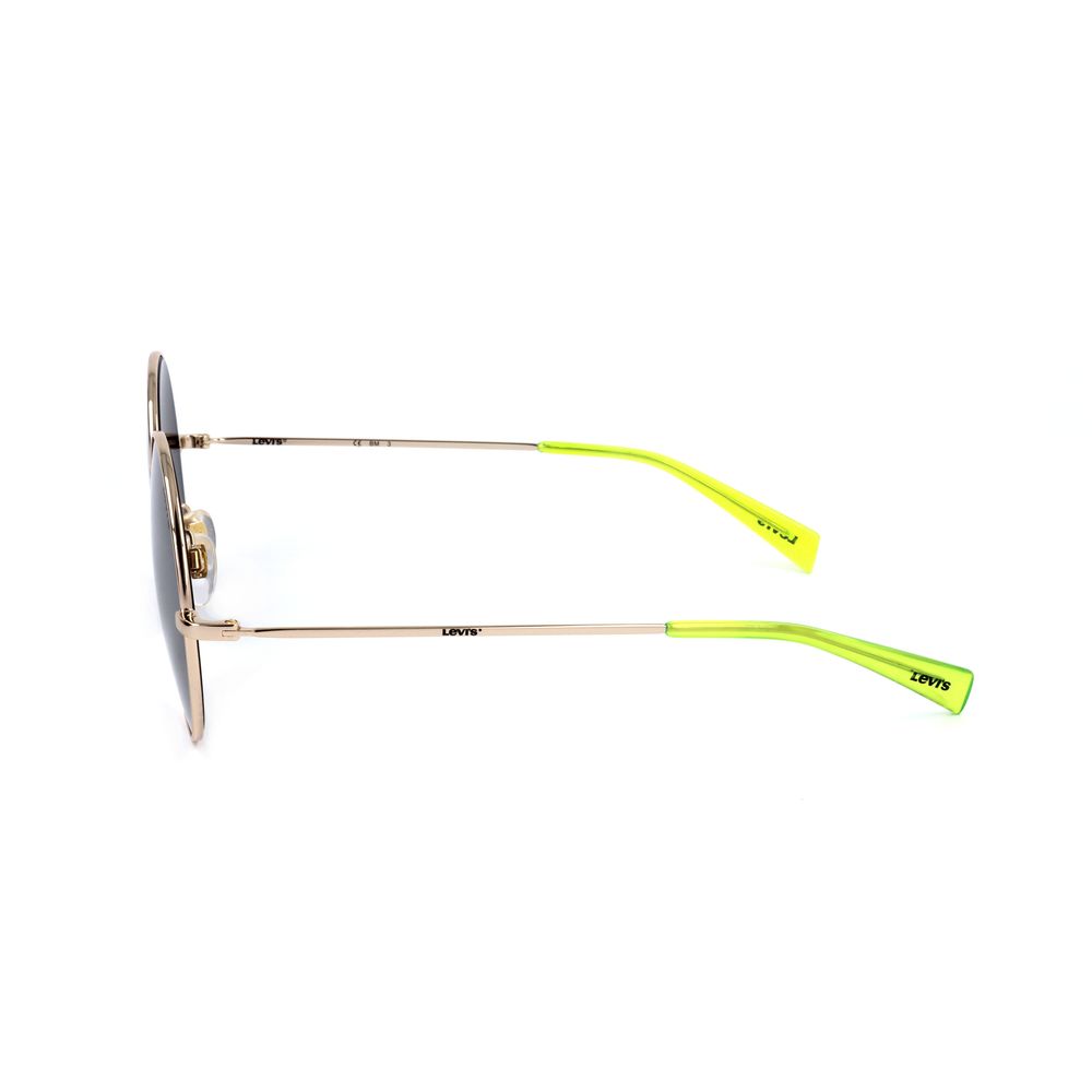 Levi's – Goldene Sonnenbrille aus Edelstahl