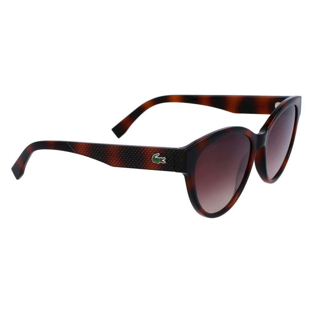 Lacoste – Braune Sonnenbrille mit Spritzguss