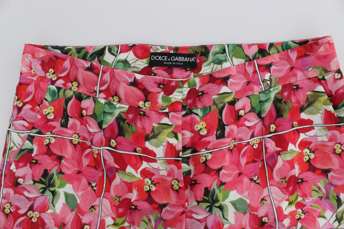 Dolce & Gabbana – Capri-Shorts mit mehrfarbigem Blumenmuster und Knielänge