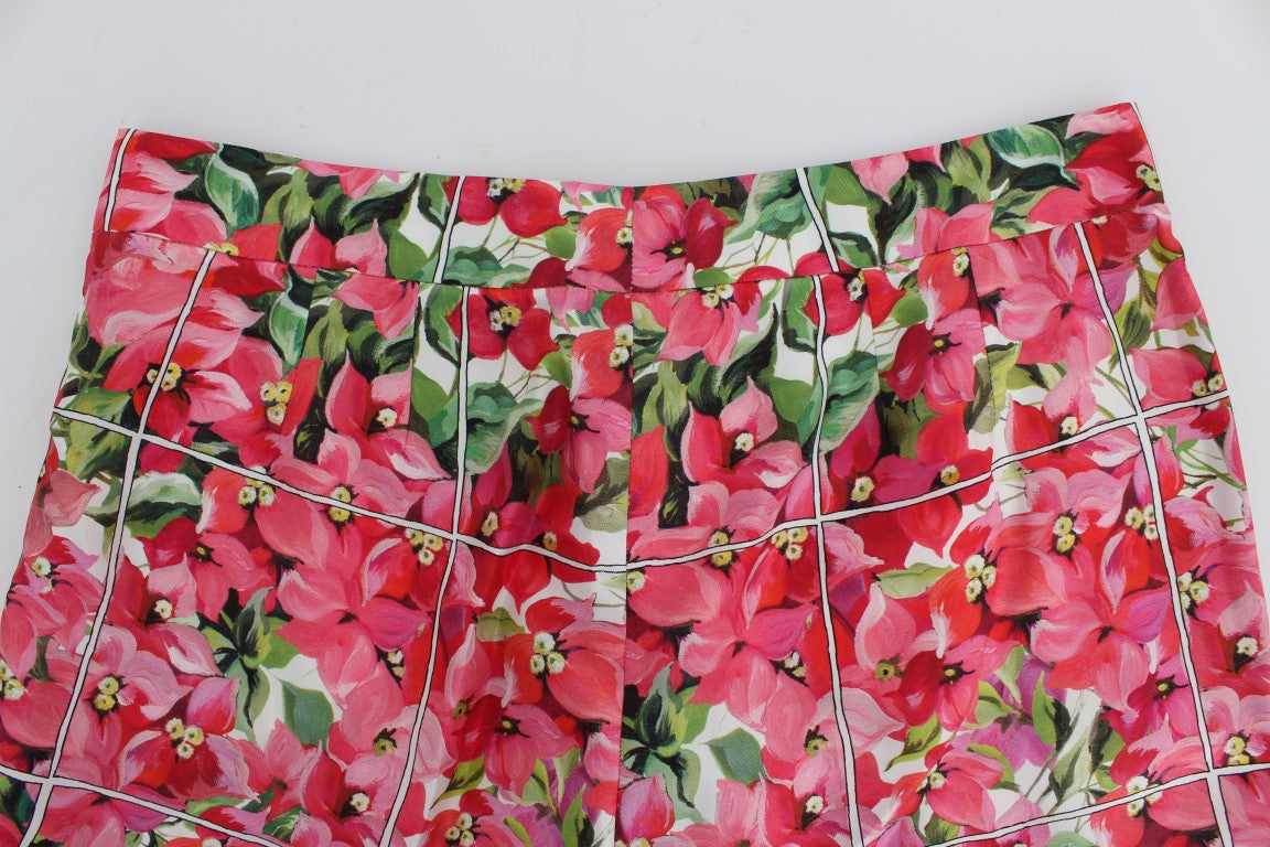 Dolce & Gabbana – Capri-Shorts mit mehrfarbigem Blumenmuster und Knielänge