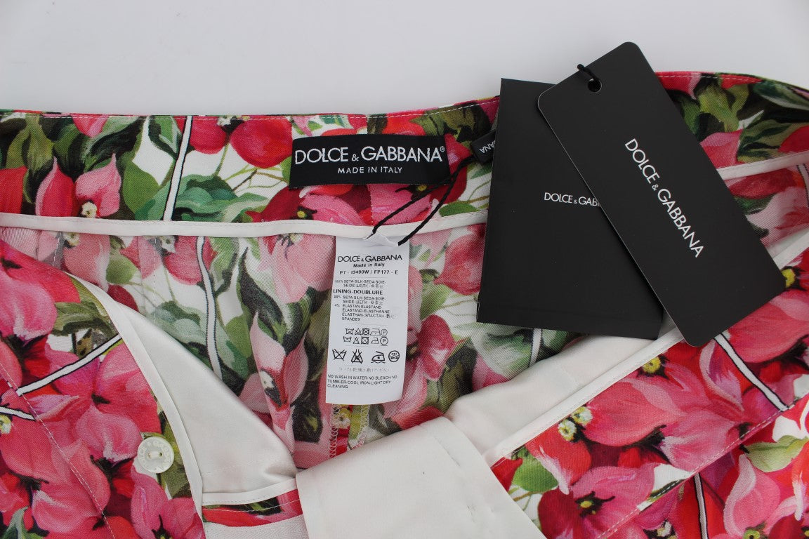 Dolce & Gabbana – Capri-Shorts mit mehrfarbigem Blumenmuster und Knielänge