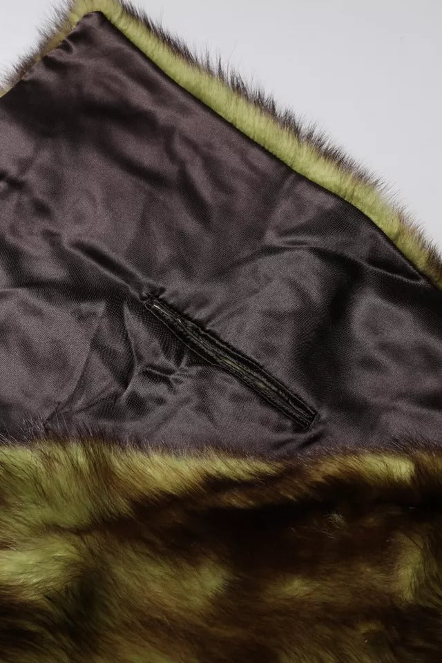 Dolce & Gabbana Mehrfarbiger Pelzschal Halswickelkragenschal