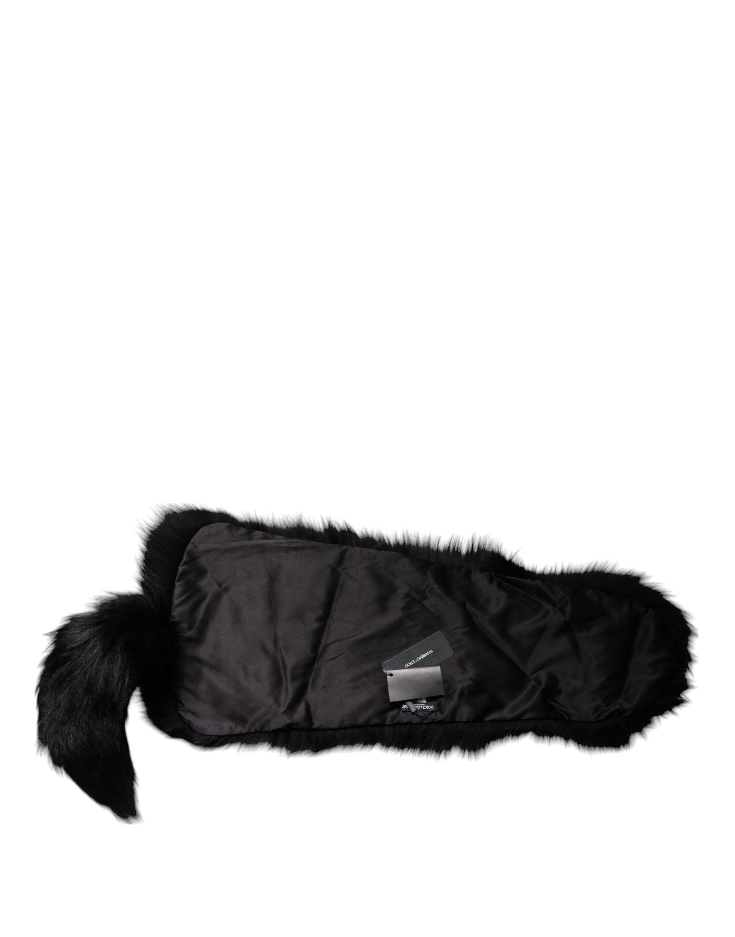 Dolce & Gabbana – Halswärmer-Winterschal aus schwarzem Fuchspelz