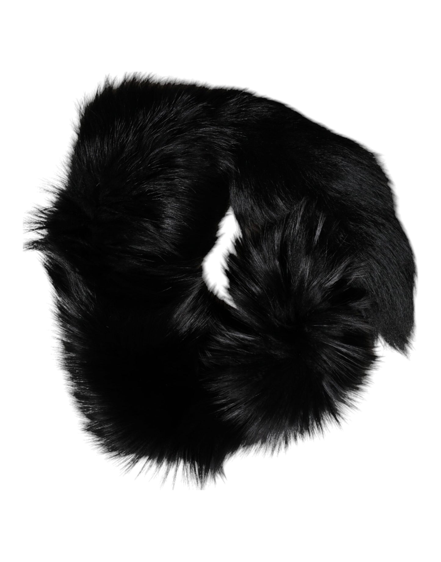Dolce & Gabbana – Halswärmer-Winterschal aus schwarzem Fuchspelz