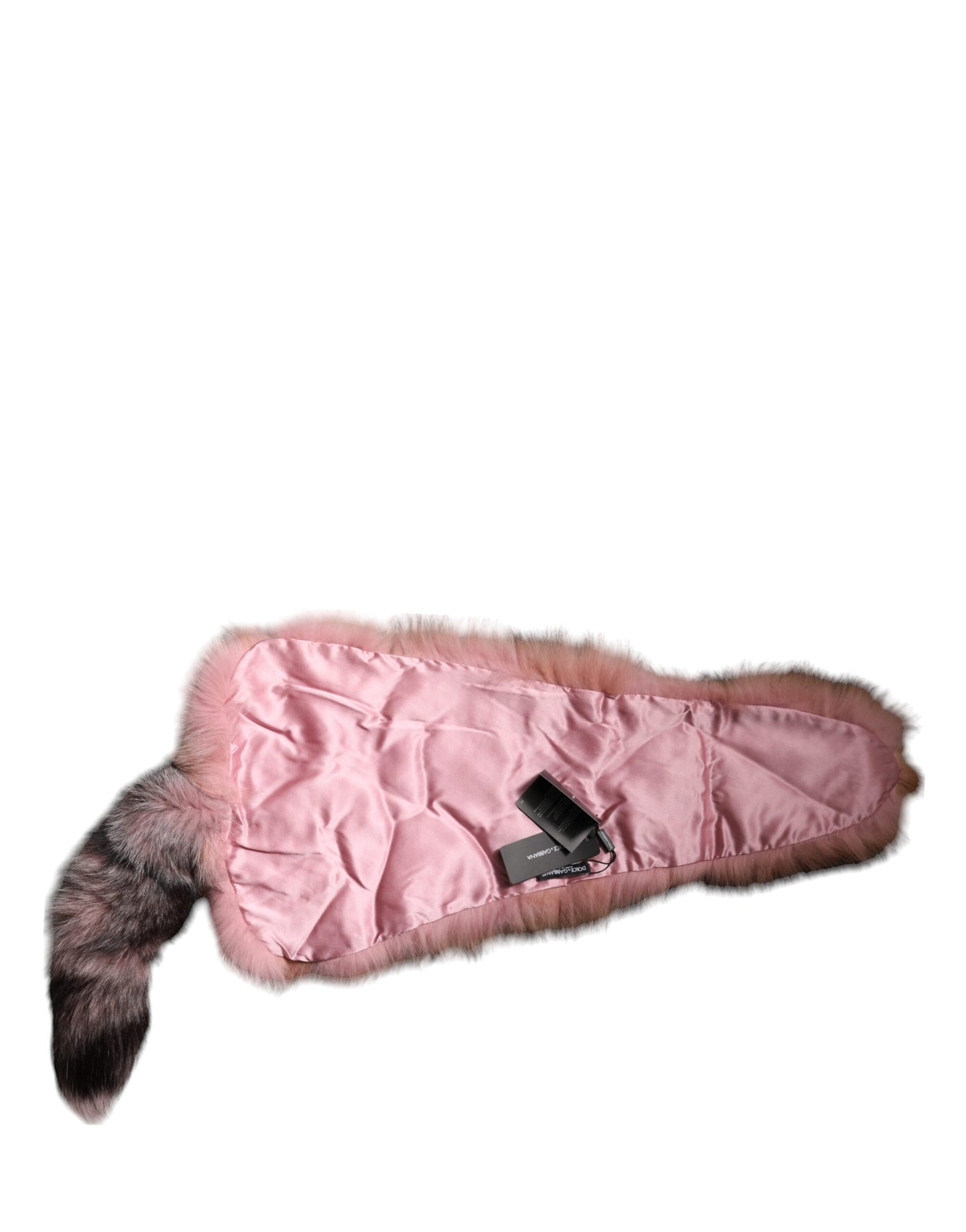 Dolce & Gabbana Pink Frost Fuchspelz Halswärmer Winterschal