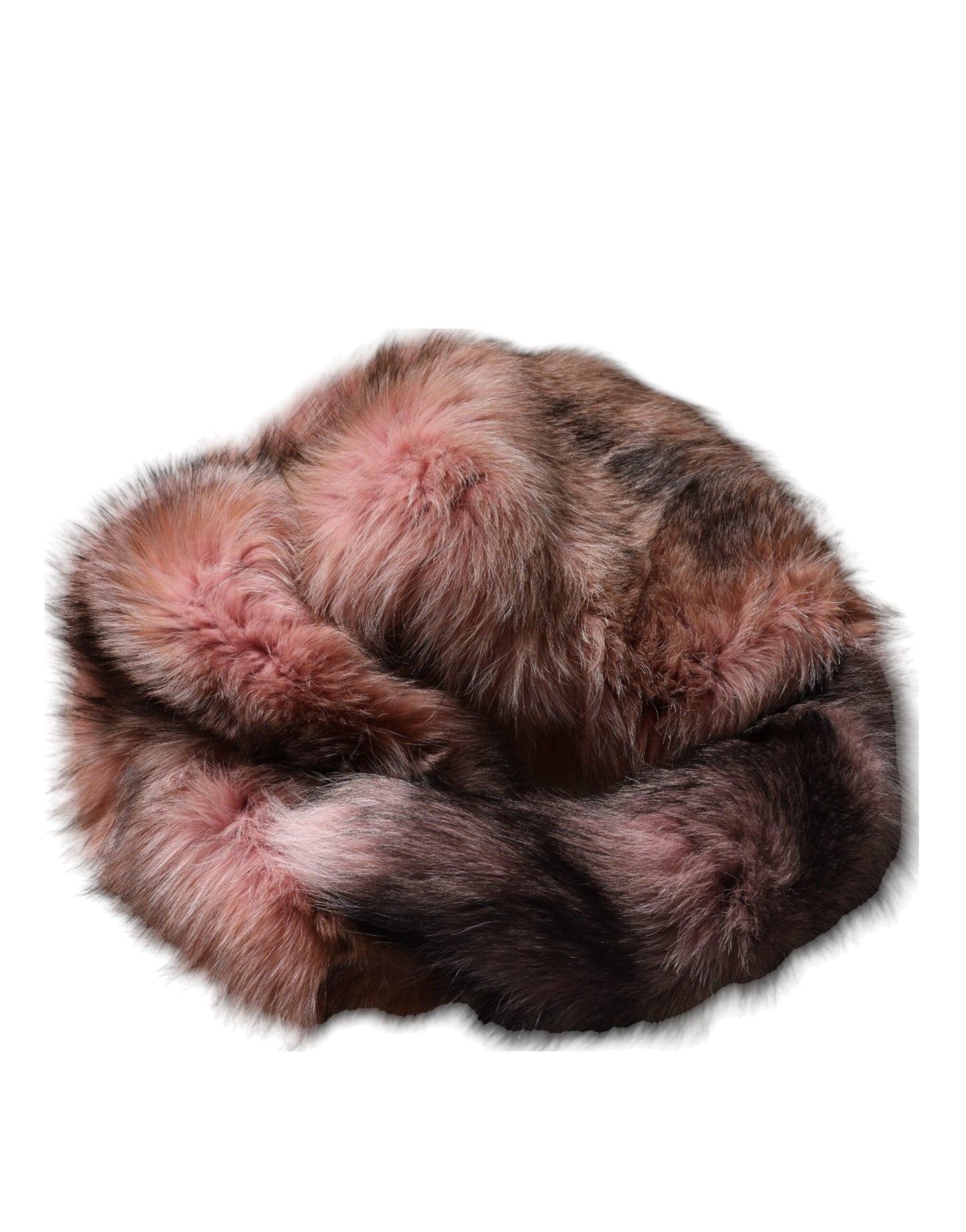 Dolce & Gabbana Pink Frost Fuchspelz Halswärmer Winterschal