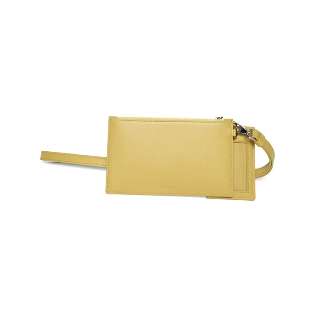 Lanvin „Sonnenscheingelbe Leder-Herrenbrieftasche“