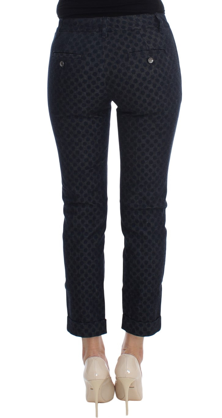 Dolce & Gabbana – Schmale Capri-Jeans mit Punkten