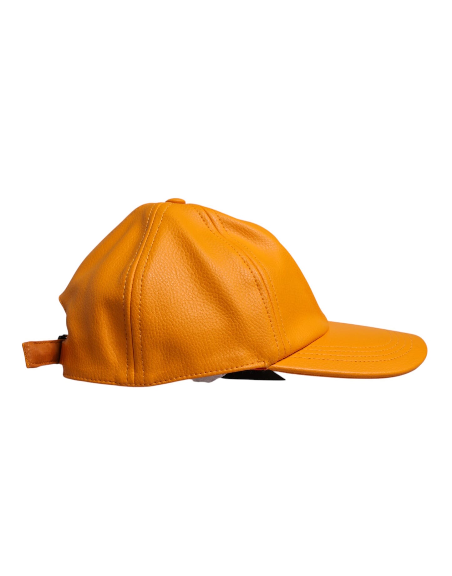 Dolce & Gabbana – Orangefarbene Baseballkappe aus Baumwolle mit 6 Paneelen