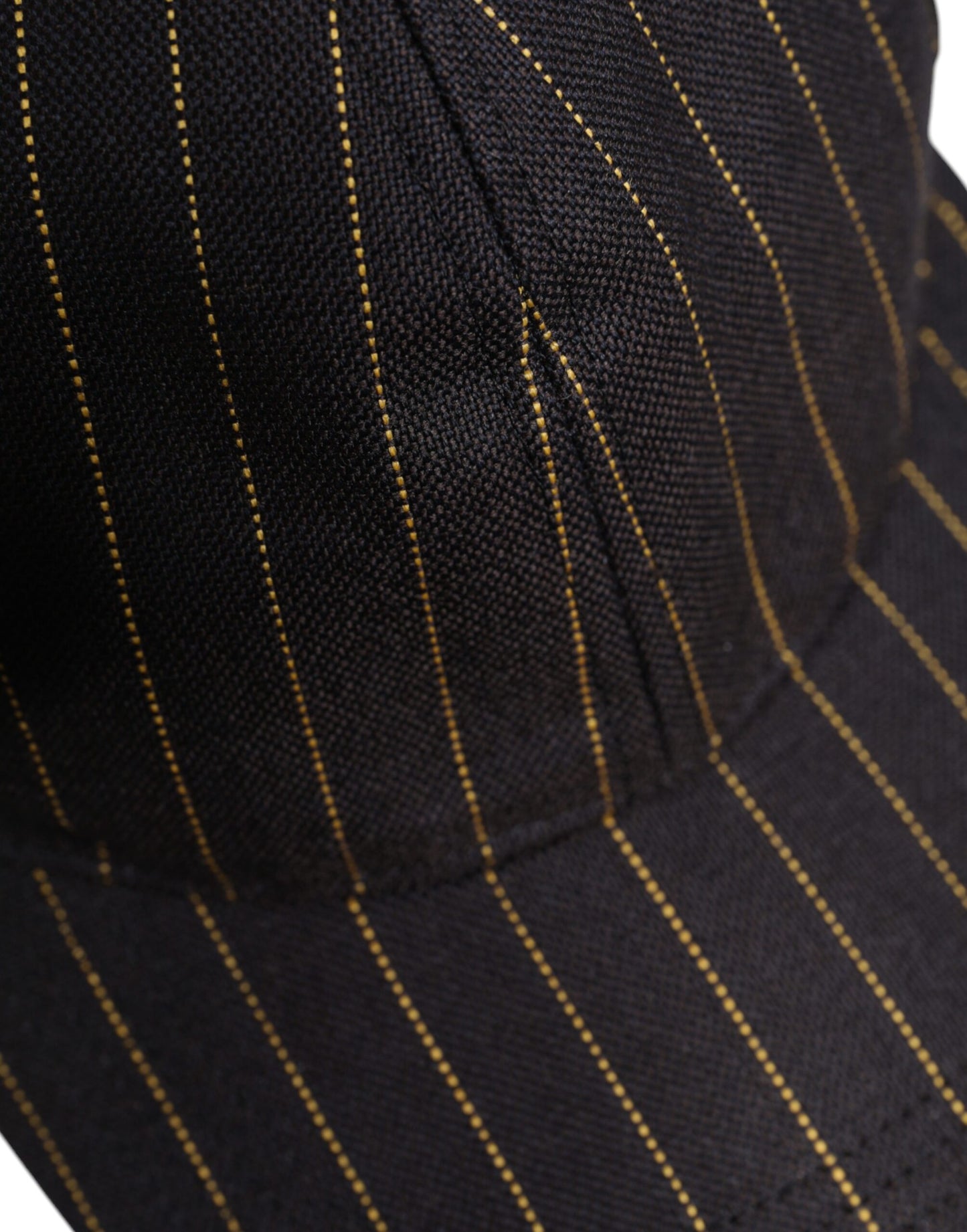 Dolce & Gabbana – Baseballkappe aus Baumwolle mit 6 Einsätzen und braunen Streifen