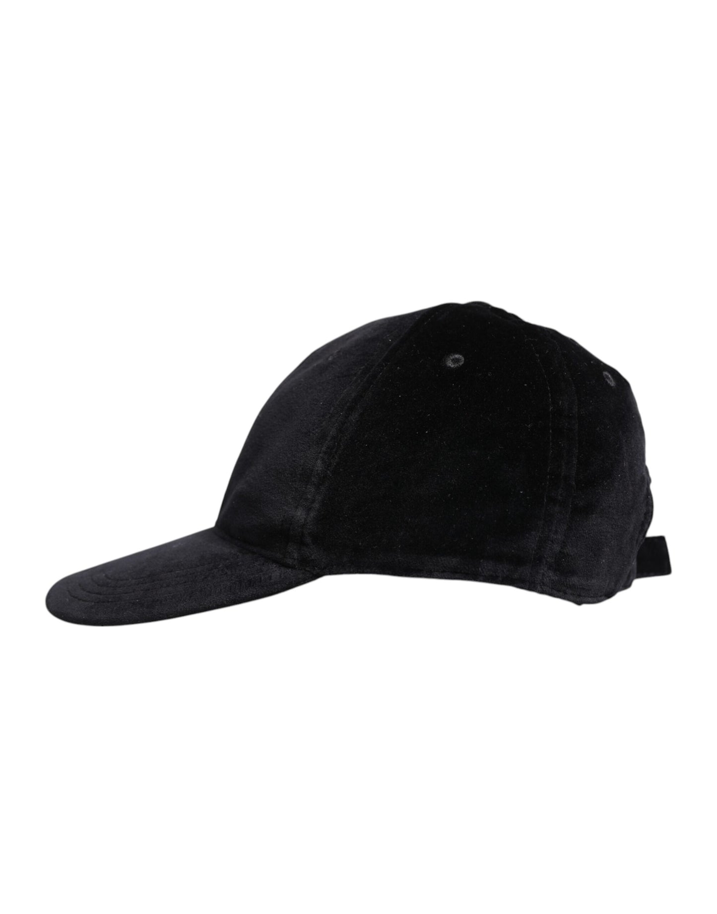 Dolce & Gabbana – Schwarze Baseballkappe aus Baumwolle mit 6 Paneelen