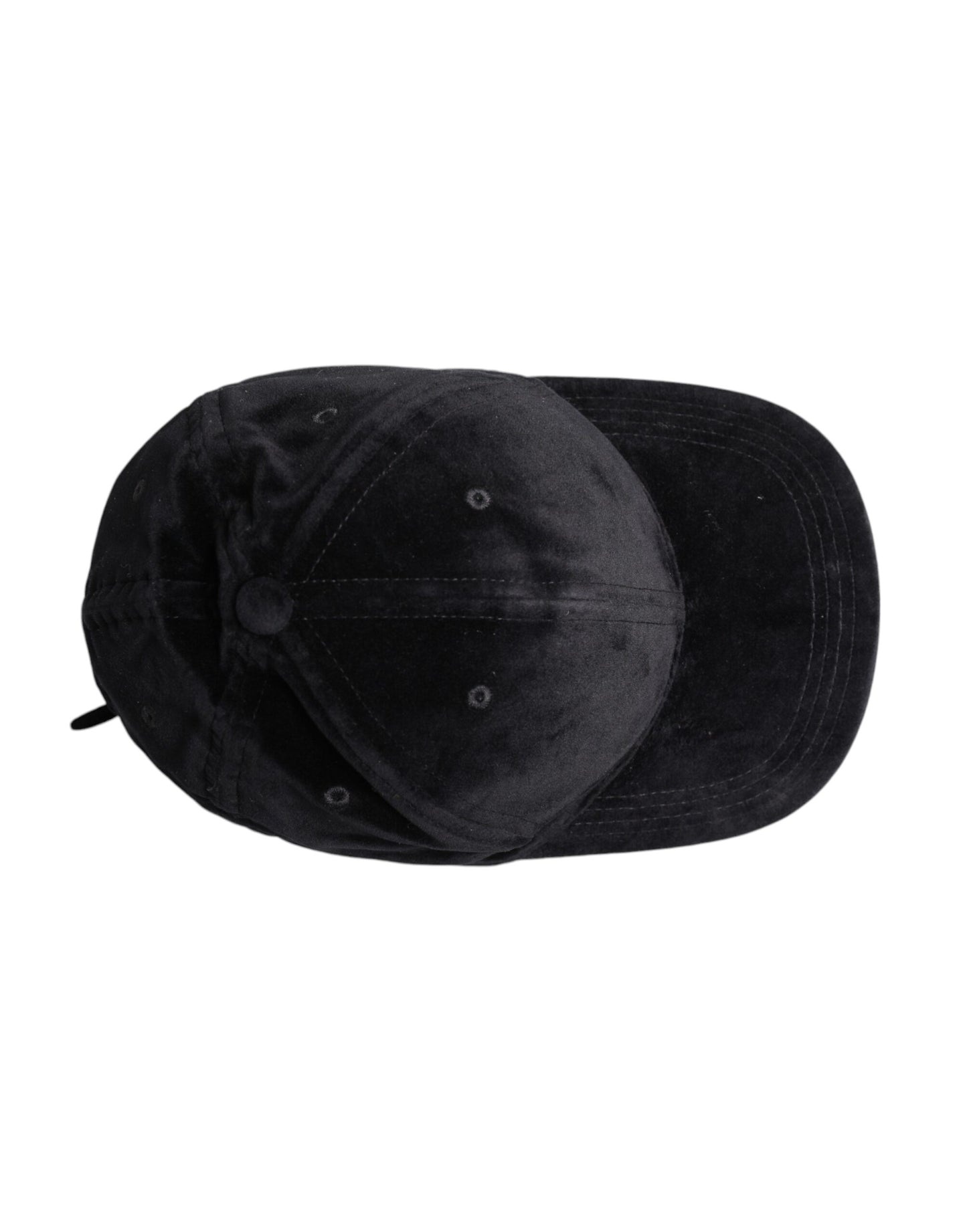 Dolce & Gabbana – Schwarze Baseballkappe aus Baumwolle mit 6 Paneelen