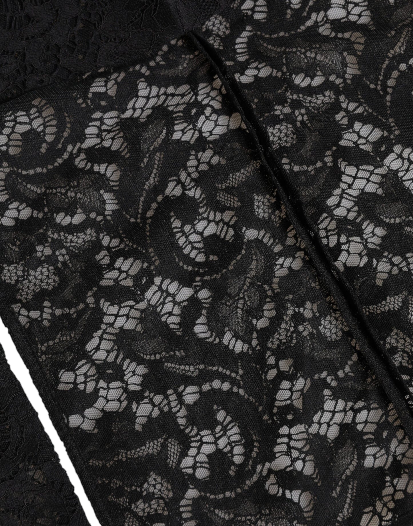 Dolce & Gabbana – Schwarzer Wickelhut mit Blumenspitze
