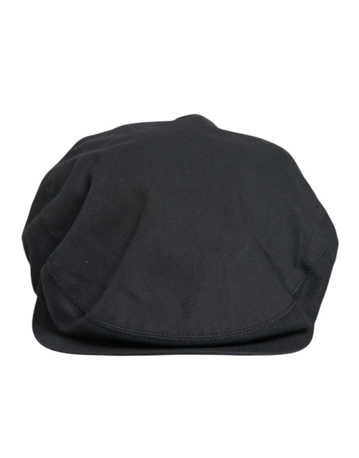 Dolce & Gabbana Schwarzer Ballon-Capello-Cabbie-Hut aus Baumwolle