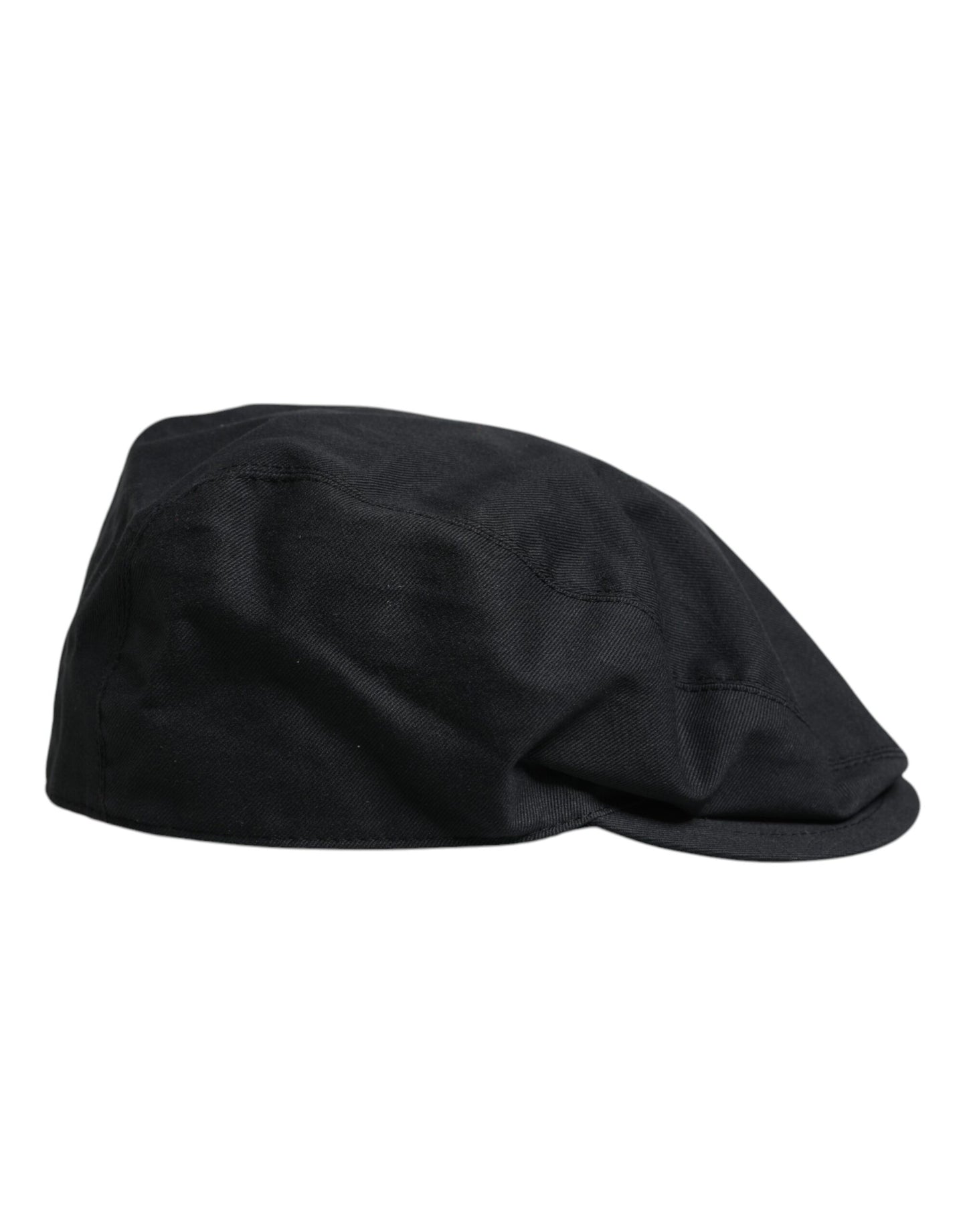 Dolce & Gabbana Schwarzer Ballon-Capello-Cabbie-Hut aus Baumwolle