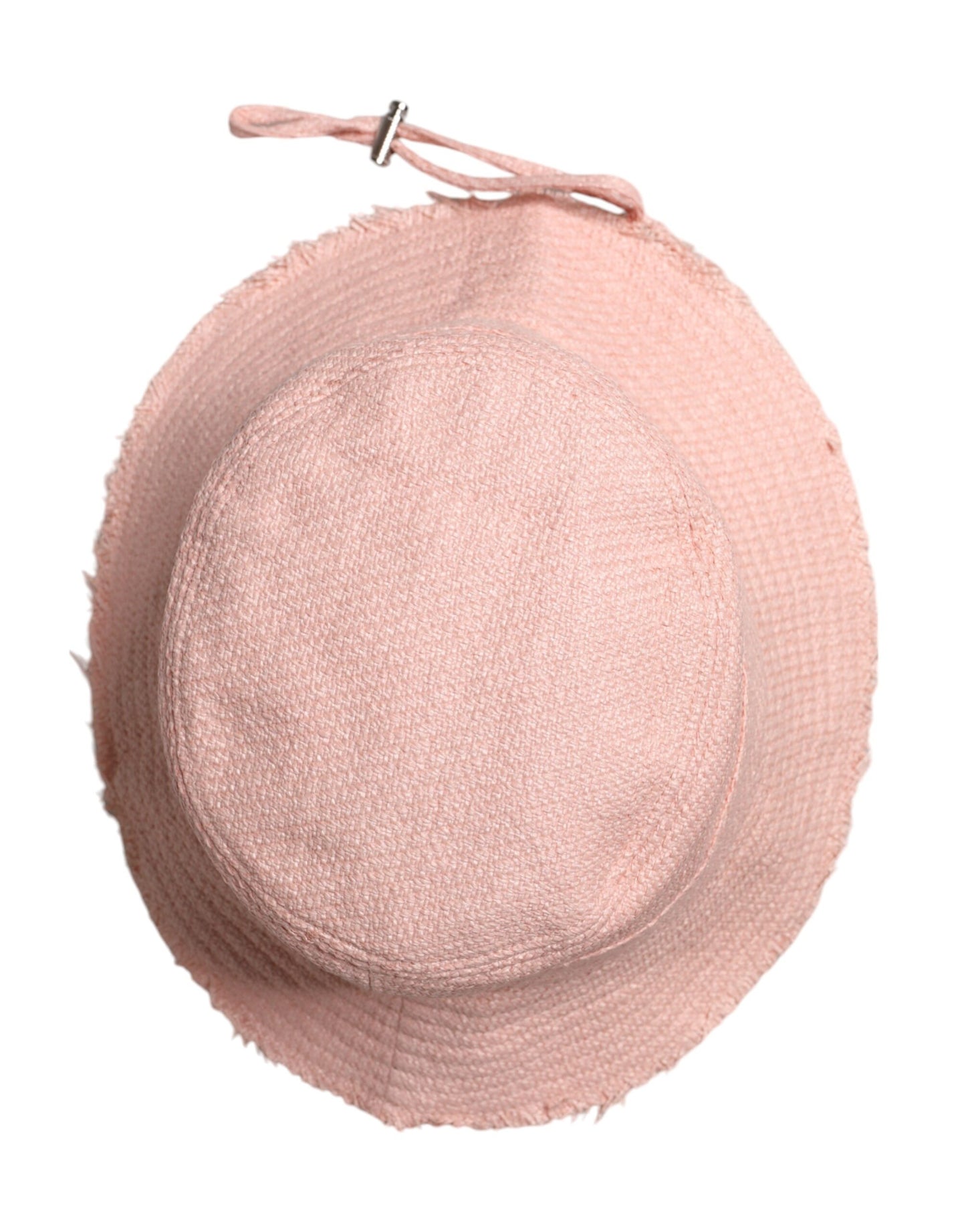 Dolce & Gabbana – Fischerhut aus rosa Baumwolle mit breiter Krempe