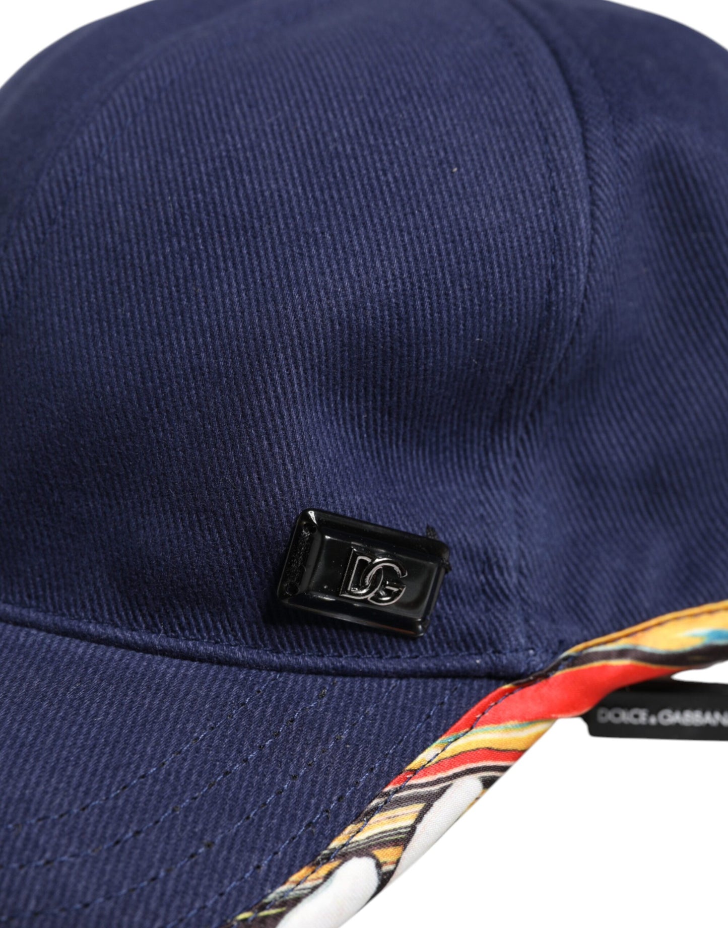 Dolce & Gabbana – Blaue Baseballkappe aus Baumwolle mit 6 Paneelen