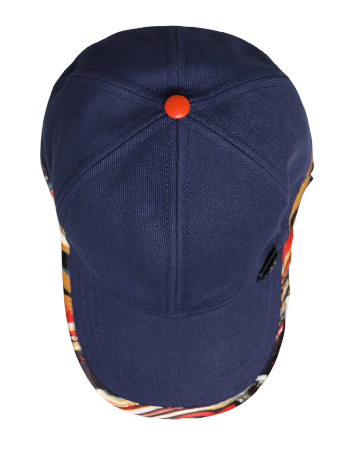 Dolce & Gabbana – Blaue Baseballkappe aus Baumwolle mit 6 Paneelen