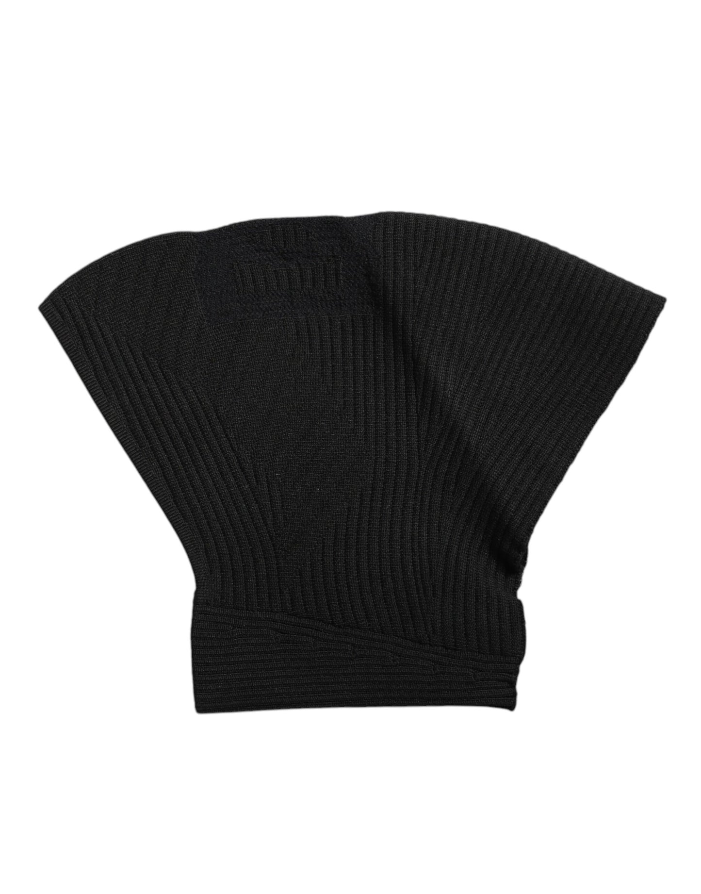 Dolce & Gabbana – Schwarze Strick-Skimaske aus Nylon