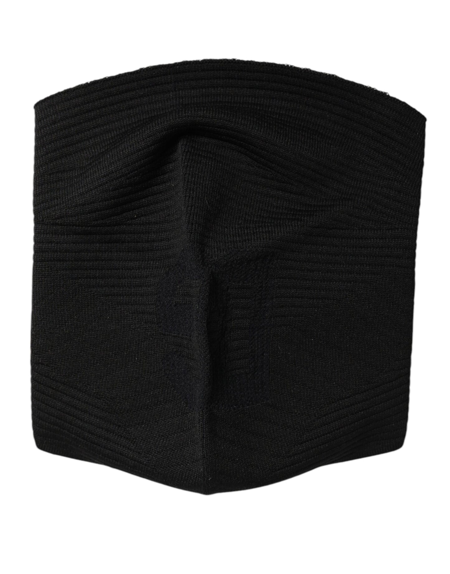 Dolce & Gabbana – Schwarze Strick-Skimaske aus Nylon