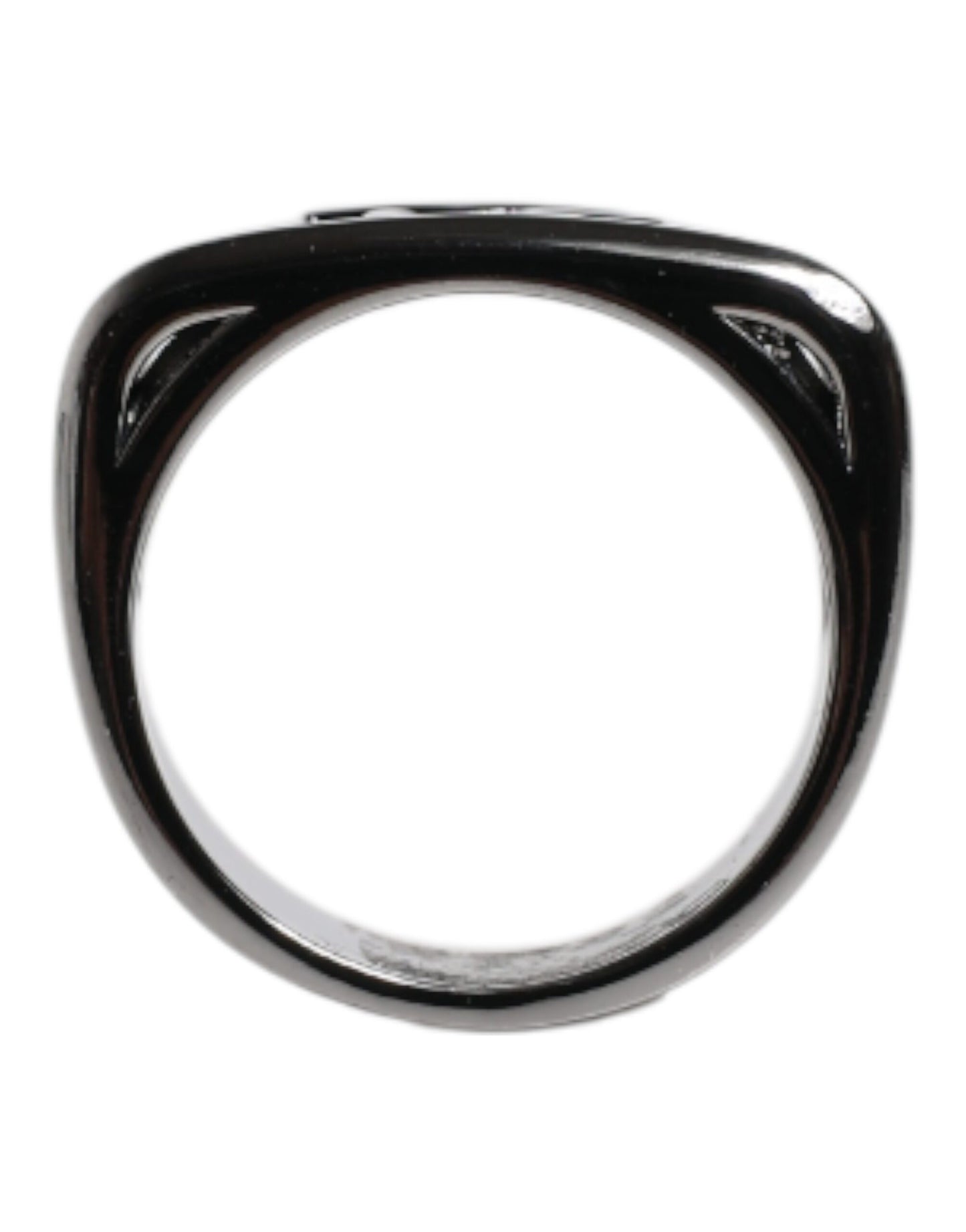 Dolce & Gabbana Ring mit Anello DG-Logo aus silberfarbenem Messing