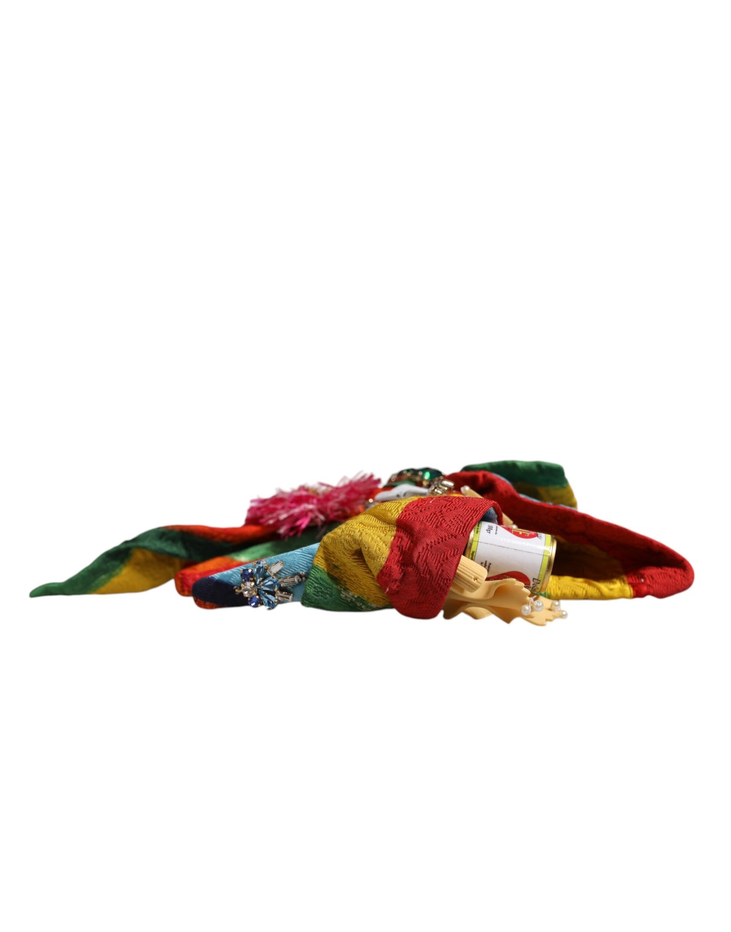 Dolce & Gabbana – Mehrfarbiges Diadem-Haarband mit Blumen- und Kristallverzierung