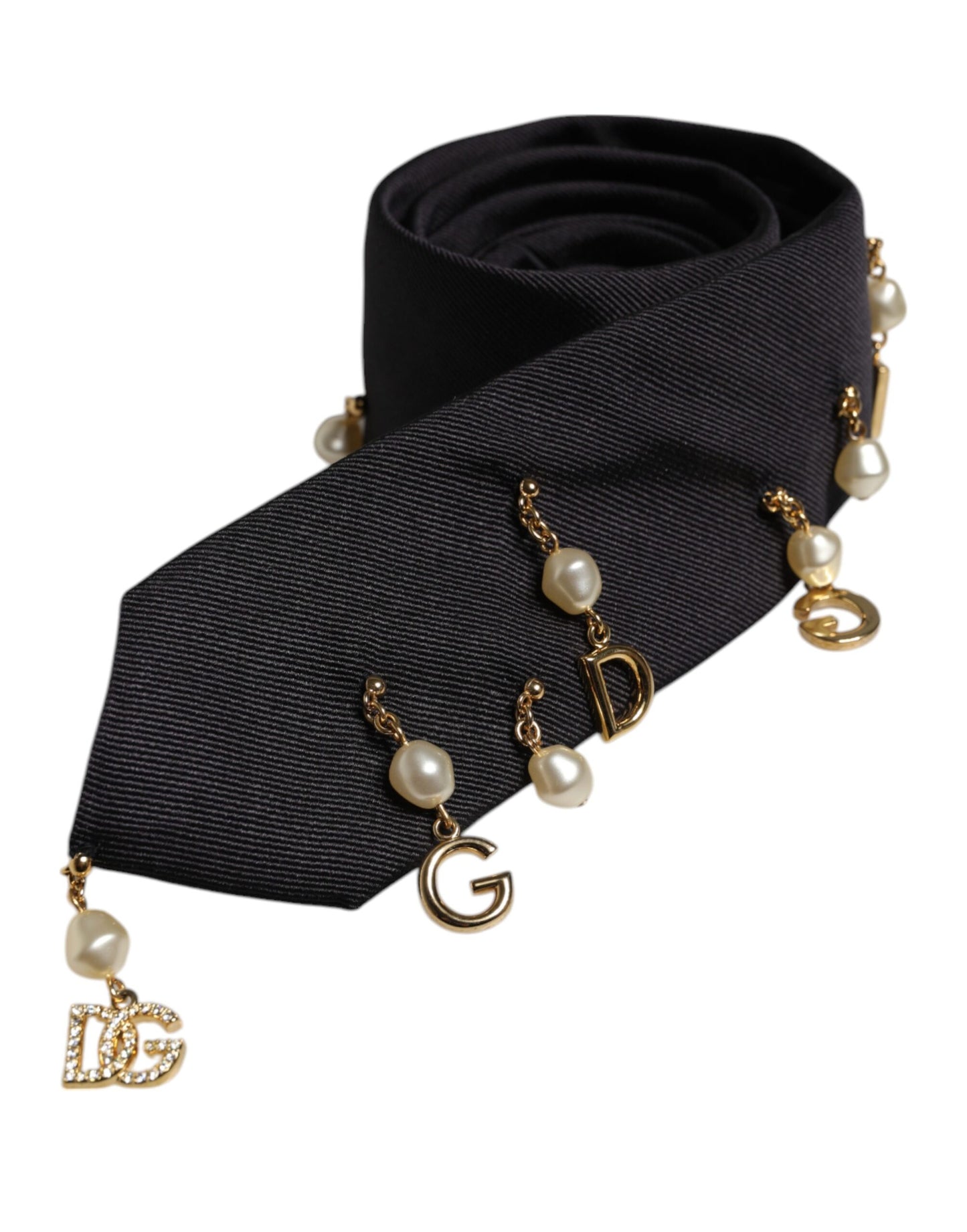 Dolce & Gabbana – Verstellbare Krawatte mit schwarzem Logo