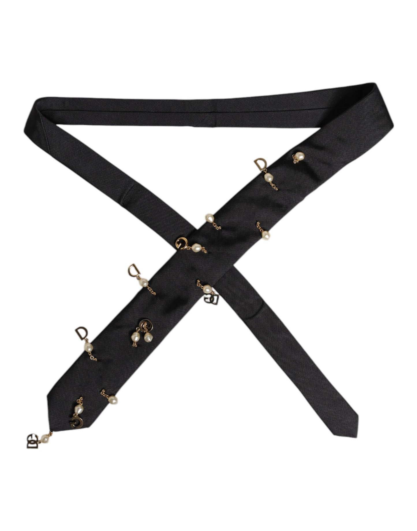 Dolce & Gabbana – Verstellbare Krawatte mit schwarzem Logo