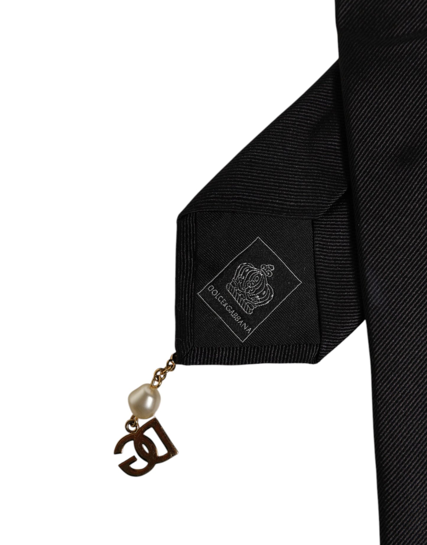 Dolce & Gabbana – Verstellbare Krawatte mit schwarzem Logo