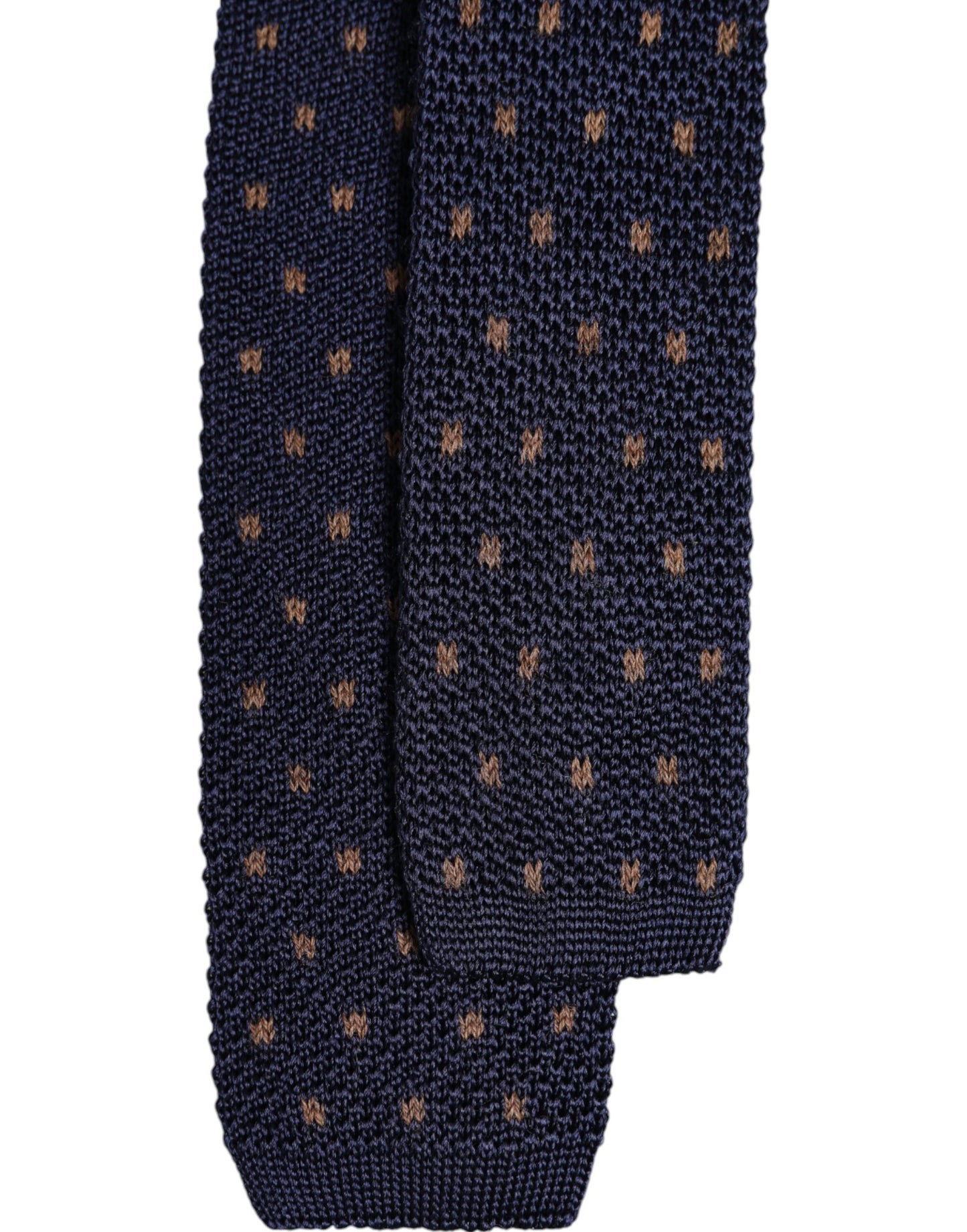 Dolce & Gabbana – Verstellbare Seidenkrawatte mit blauen Punkten