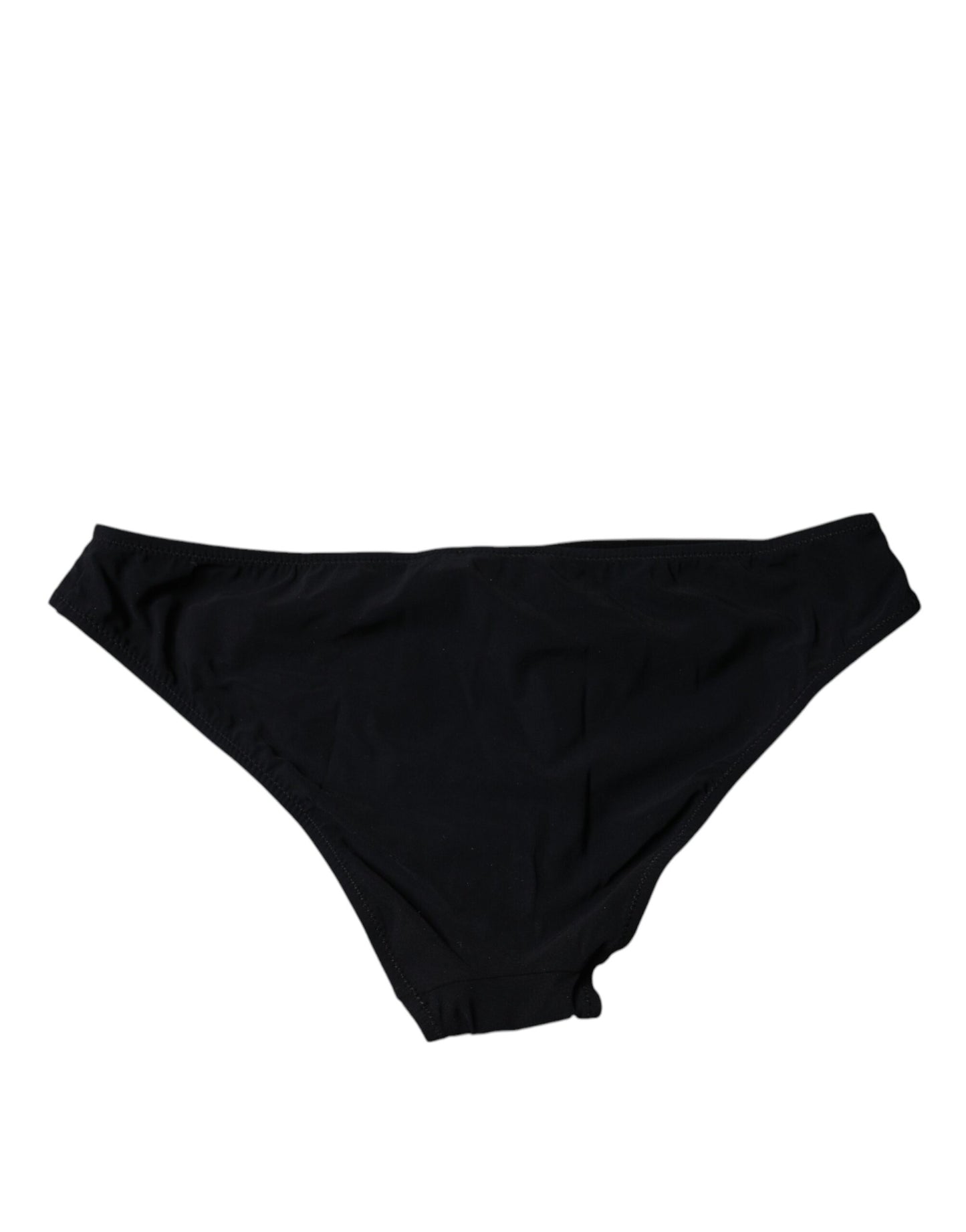 Dolce & Gabbana – Schwarze Nylon-Stretch-Höschen mit mittlerer Taille