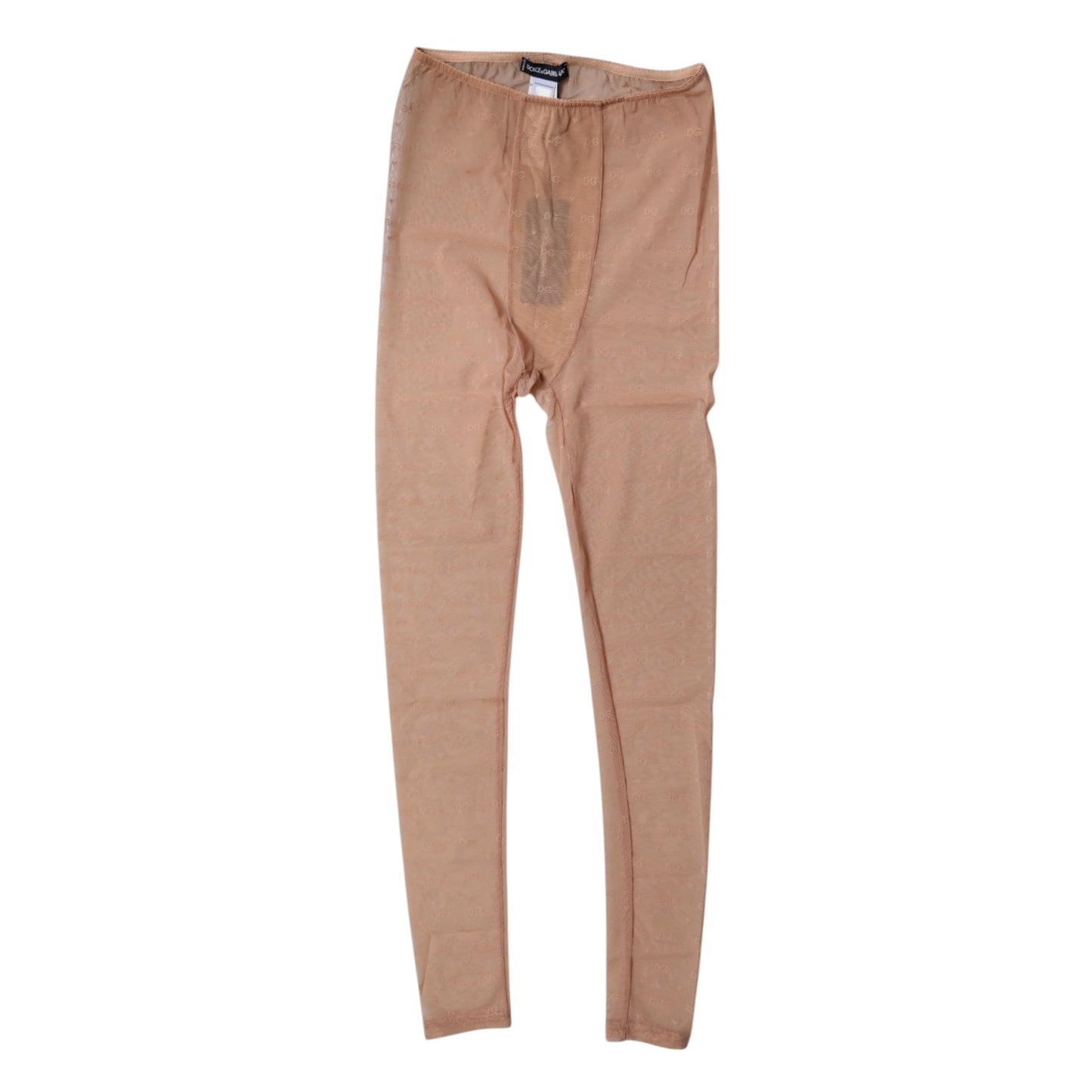 Dolce & Gabbana Nude Beige Logo Spitzen Dessous Höschen Unterwäsche